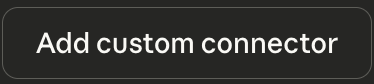 Claude Add connector button